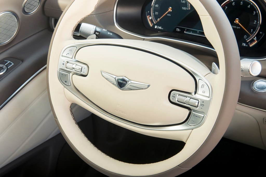 2021 Genesis GV80 steering wheel