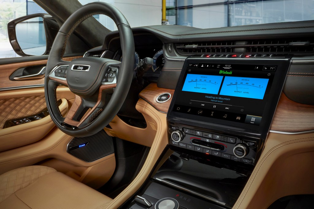 The McIntosh MX950 audio system in a 2021 Jeep Grand Cherokee L Summit Reserve