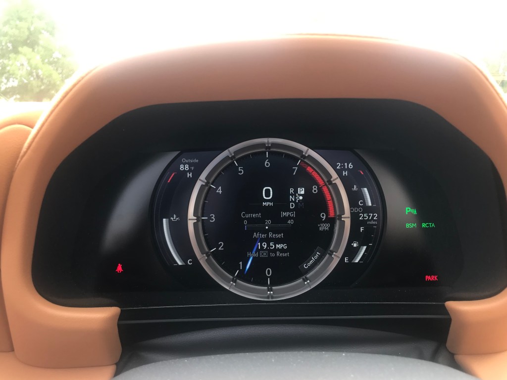 2021 Lexus LC 500 instrument panel