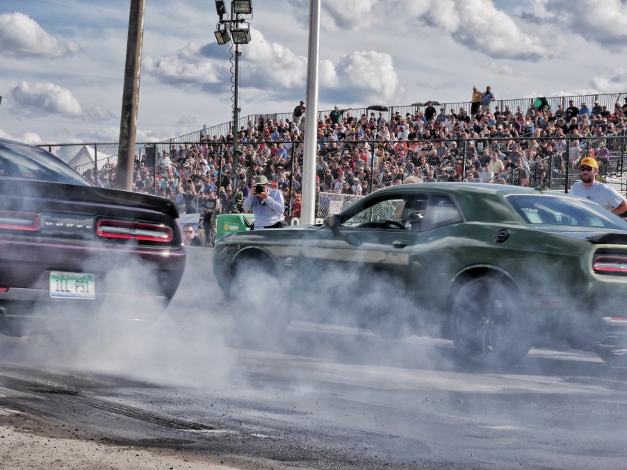 Roadkill Nights Powered by Dodge draws nearly 50,000 fans to street-legal drag racing on Woodward Avenue from Detroit to Pontiac, Michigan