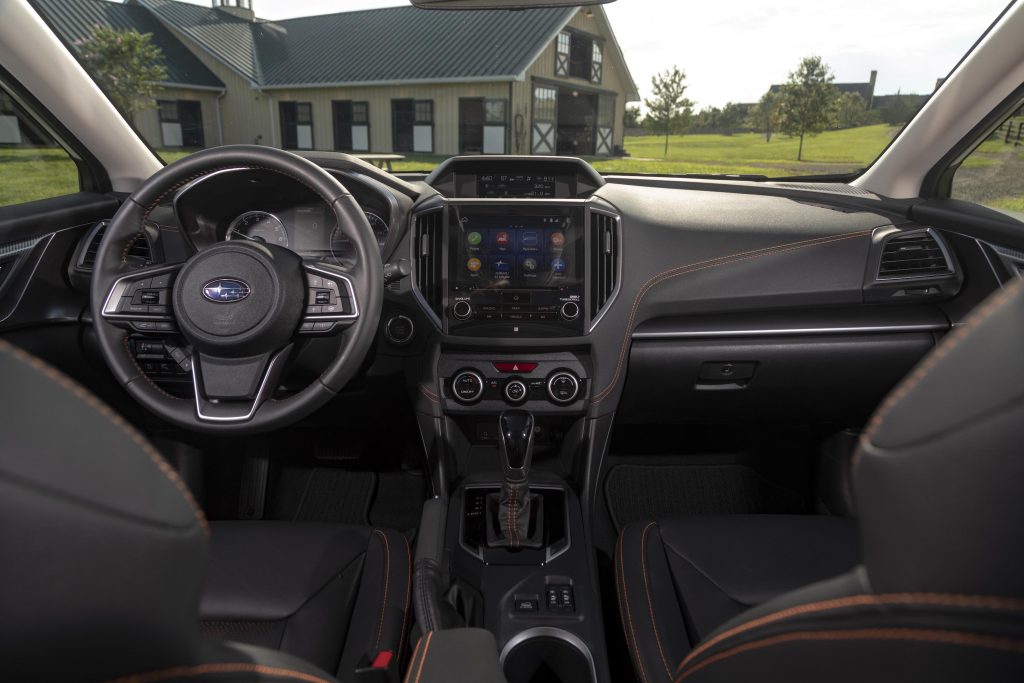 the interior of a Subaru Crosstrek
