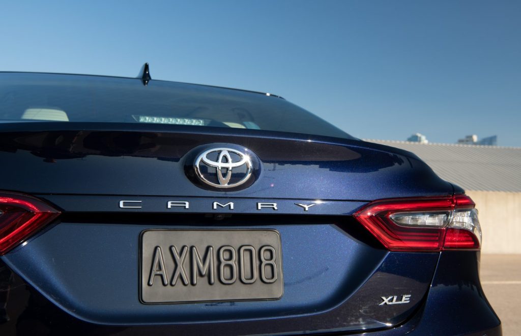 Rear trunk on the 2021 Toyota Camry