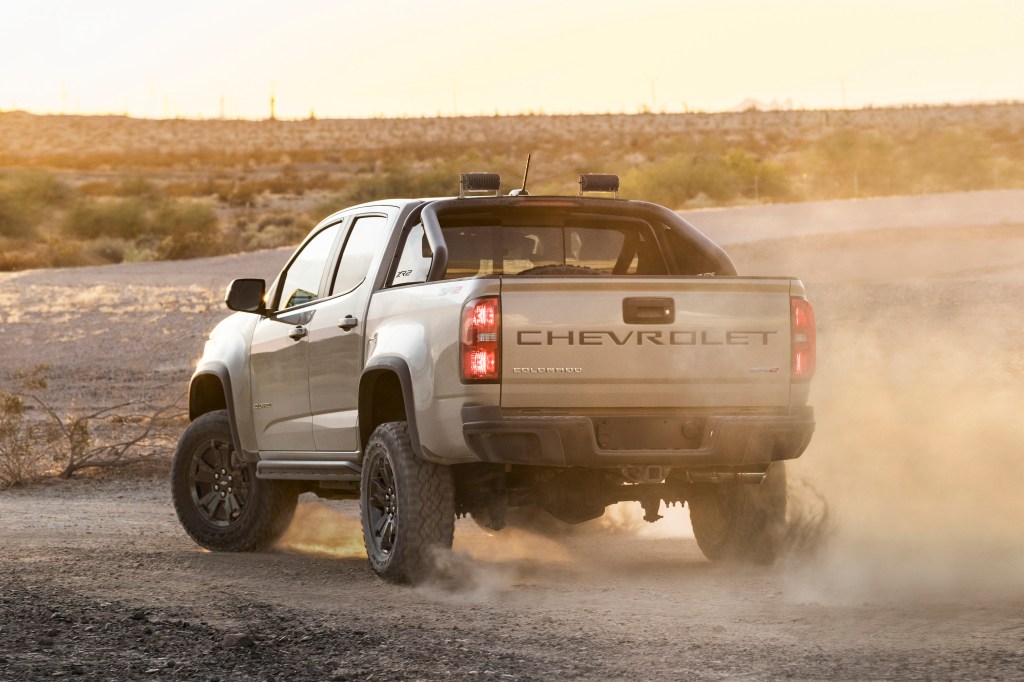 2022 Chevy Colorado ZR2 in the desert named one of the best off-road trucks