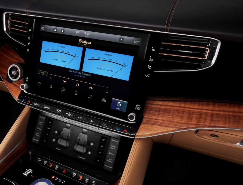The McIntosh MX1375 Reference audio System in a 2022 Grand Wagoneer