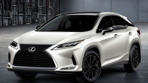 The 2022 Lexus RXL SUV Black Line model promotional shot