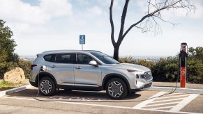 2022 Hyundai Santa Fe Plug-In Hybrid being charged
