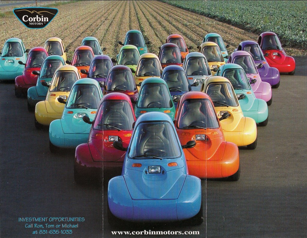 A large flock of colorful Corbin Sparrows in an ad from 2002