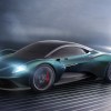 Concept art of a green 2024 Aston Martin Vanquish supercar