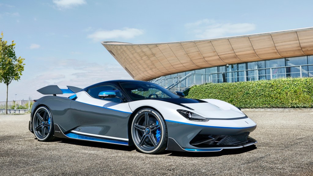 Pininfarina Battista Electric Hyper Car In Parking Lot
