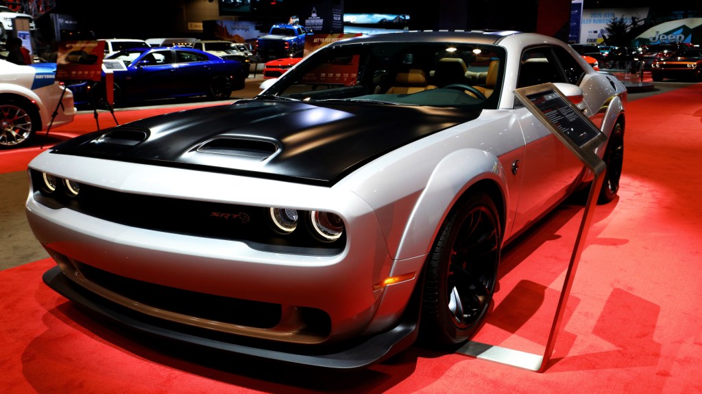A 2020 Dodge Challenger SRT Hellcat Redeye is on display at the 112th Annual Chicago Auto Show at McCormick Place in Chicago, Illinois on February 6, 2020.
