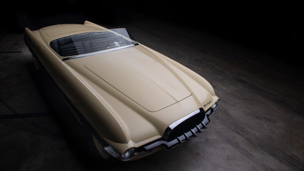 One-of-a-kind 1954 Dodge Firearrow II concept car from above