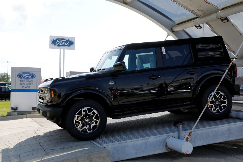 Ford Bronco leaving assembly line