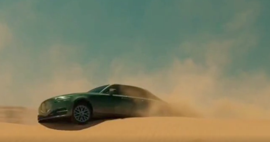 GMC commercial with stranded luxury car