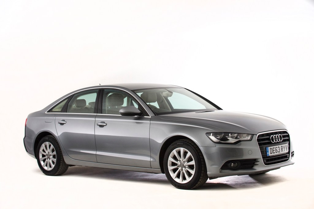 An Audi A6 in silver