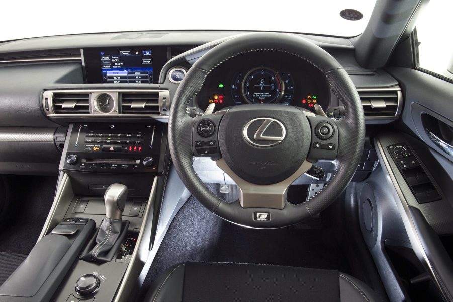The infotainment system in a 2014 Lexus