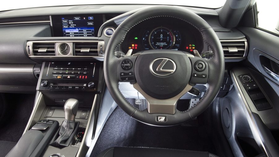 The infotainment system in a 2014 Lexus
