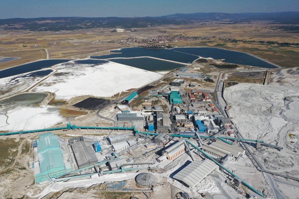 Lithium mining and production facility