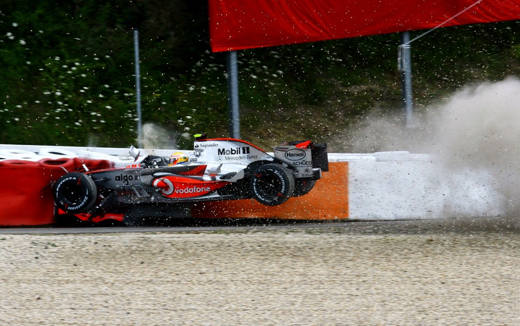 Lewis Hamilton was saved by advances and Formula 1 safety technology during this head-on crash at the Nurburgring