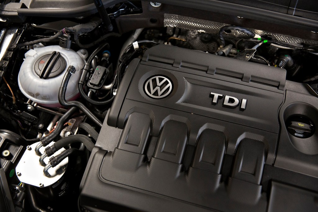 Volkswagen's four-cylinder TDI motor in the Golf SportWagen