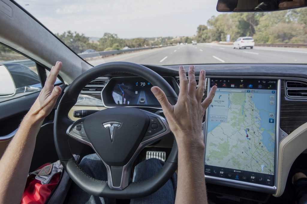 Hands-free driving courtesy of Autopilot
