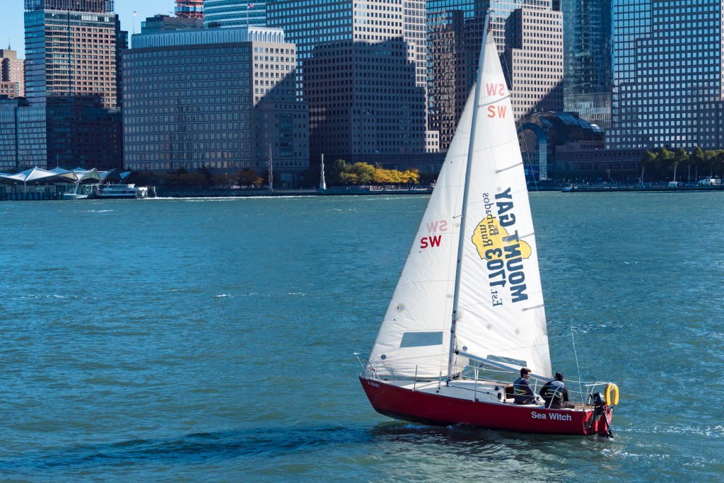 Sailboat on the waters of New York