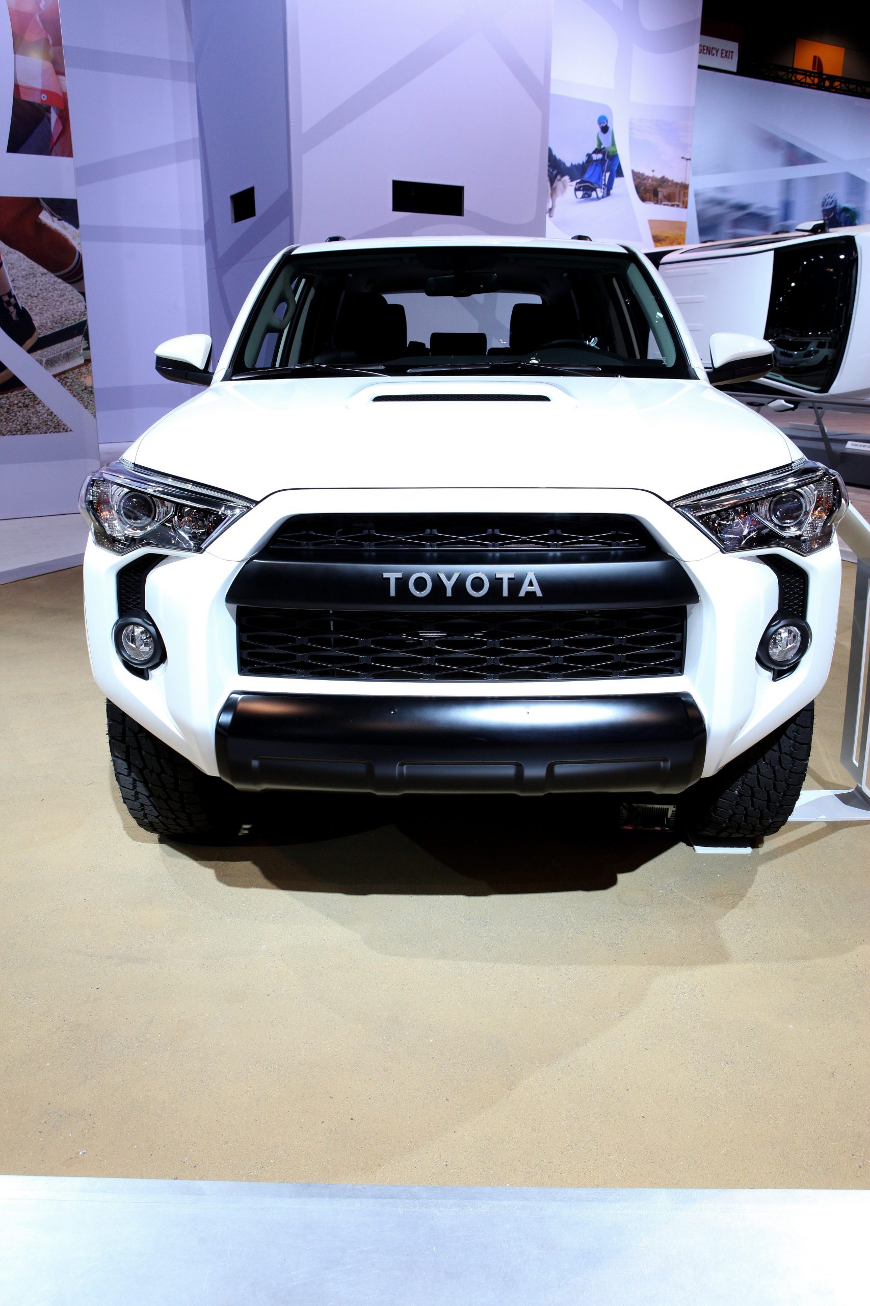 a 2017 Toyota 4Runner TRD Pro on Display at an indoor auto show