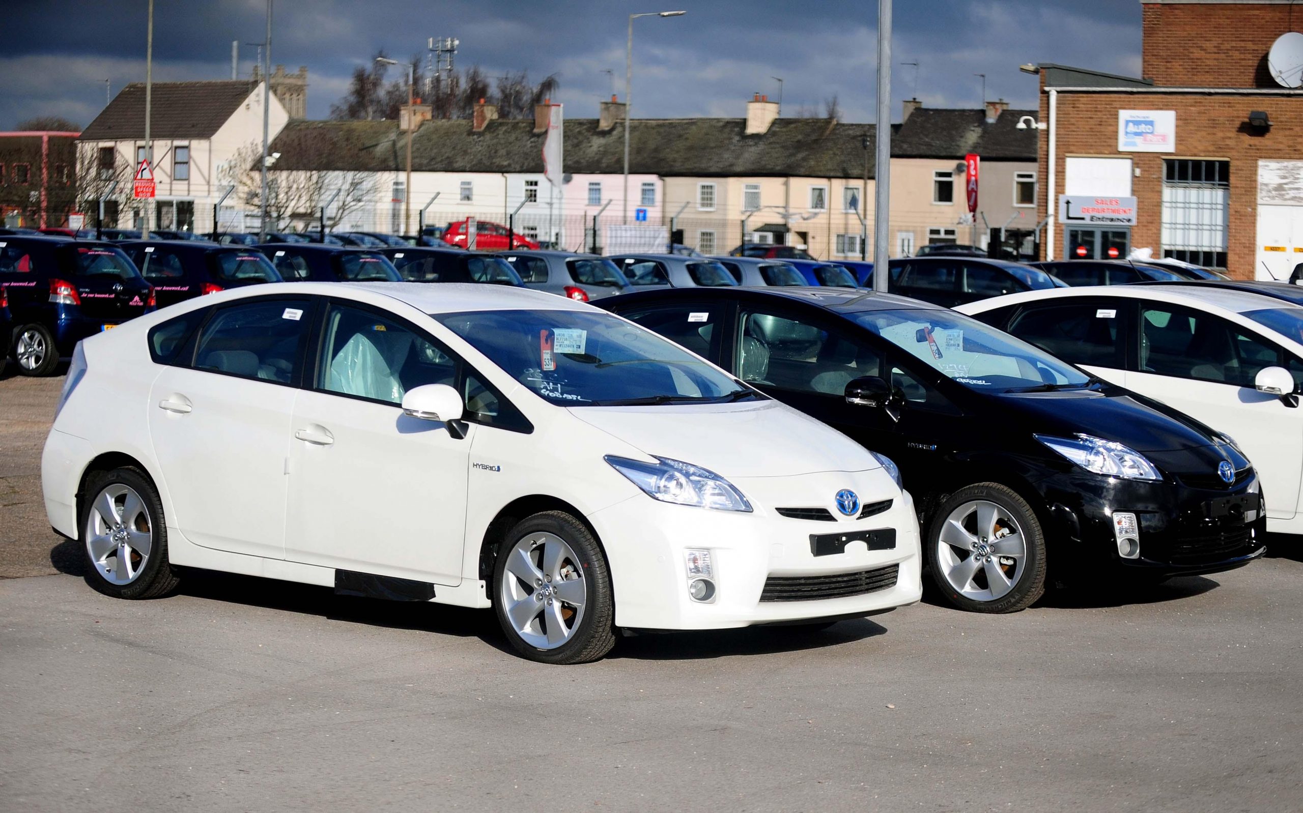 2010 Toyota Prius model parked in a parking lot ready for sale
