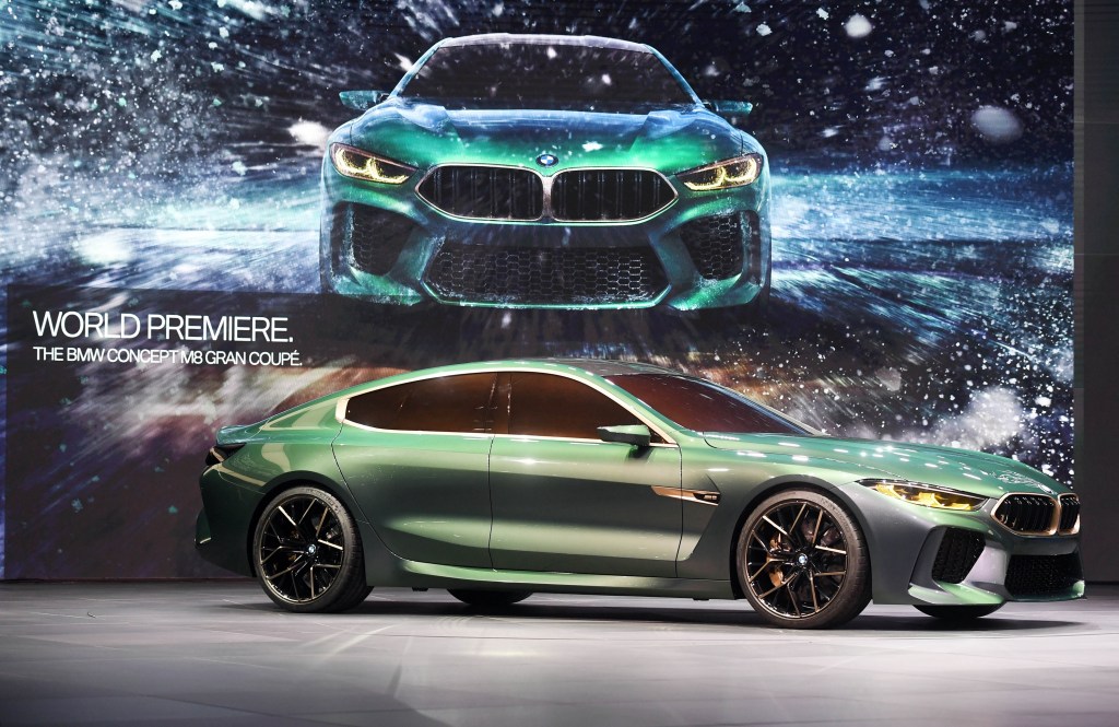 The green M8 concept at it's reveal in 2018