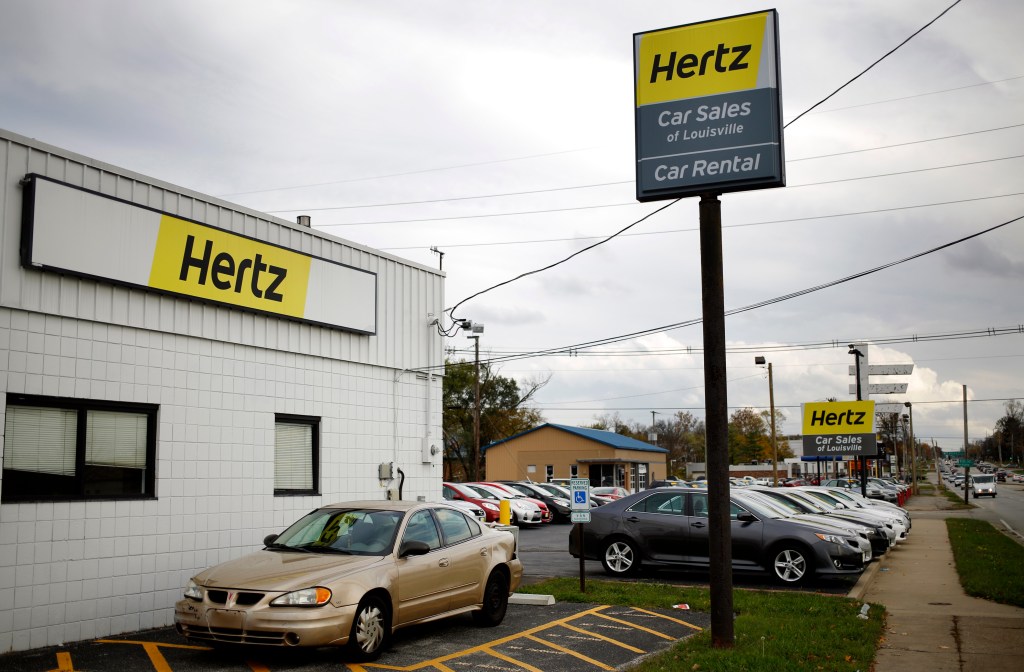 Hertz rental car pick up