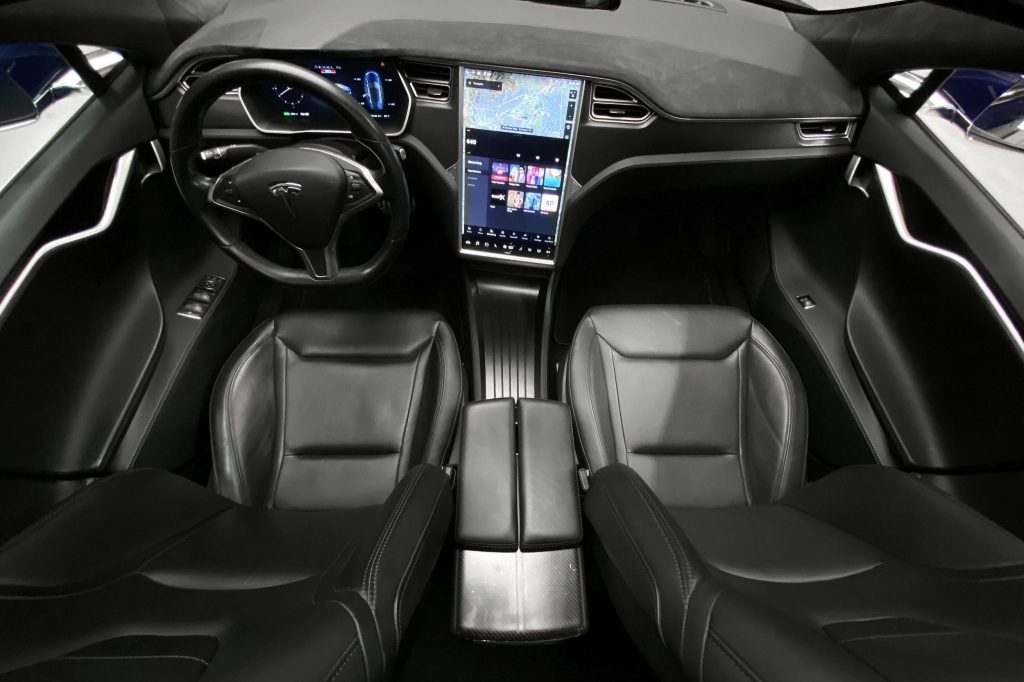 Jay Leno Tesla Model S interior