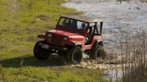Jeep Goes Off Roading
