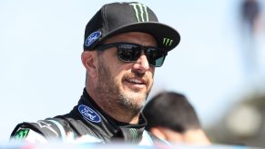 Ken Block at the World Rallycross of Portugal in 2017