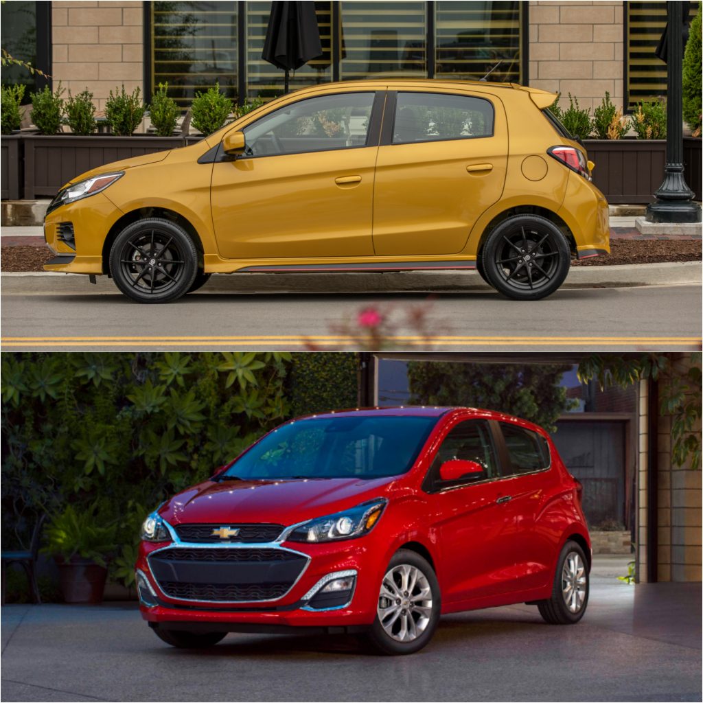 Mitsubishi Mirage (Top) and Chevy Spark (Bottom) best value