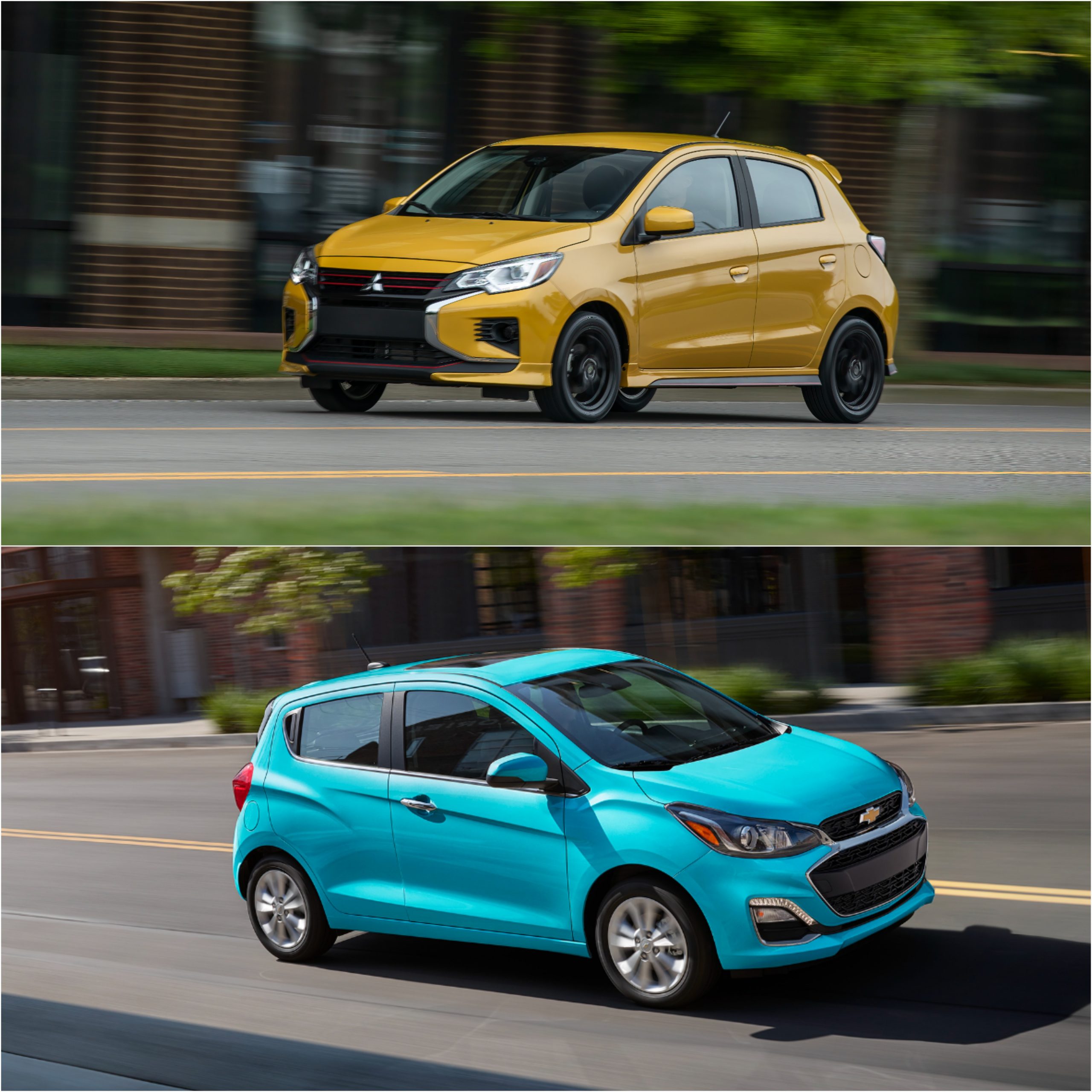 Mitsubishi Mirage (Top) and Chevy Spark (Bottom) best value