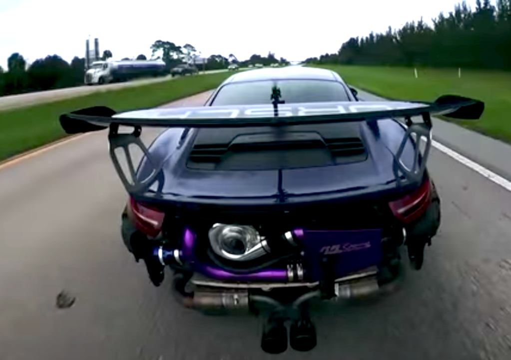 Porsche 911 GT3 RS Supercharged rear view