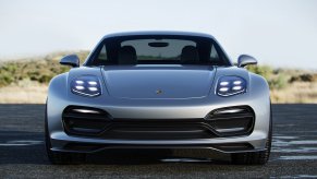 digital rendering of the front of the Porsche 928 concept