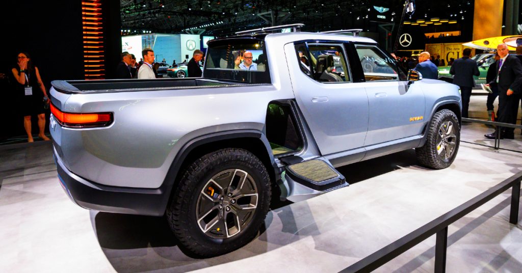 The Rivian R1T. 