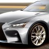 Speculation of small Lexus coupe close up