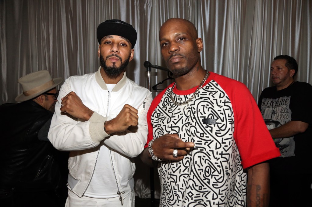 Swizz Beatz and DMX attend Day 3 of The Dean collection X Bacardi House Party on December 5, 2015, in Miami, Florida