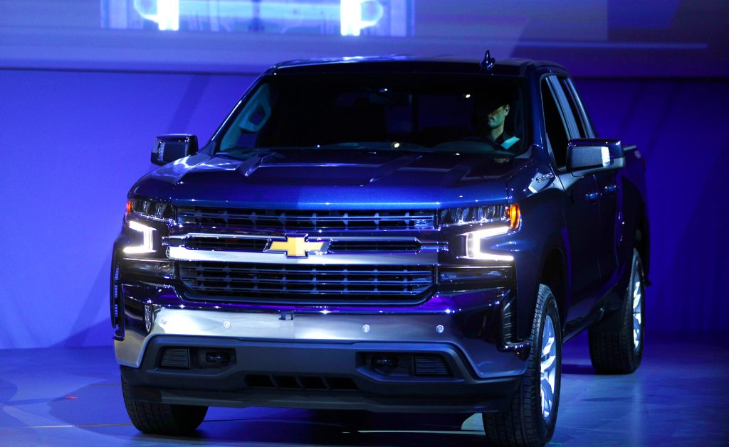 The new 2019 Chevrolet Silverado 1500 makes its official debut at the 2018 North American International Auto Show January 13, 2018 in Detroit, Michigan.