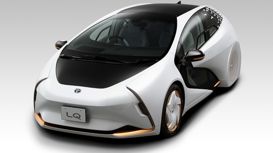 The Toyota LQ concept car was shown during the 2021 Tokyo Olympics