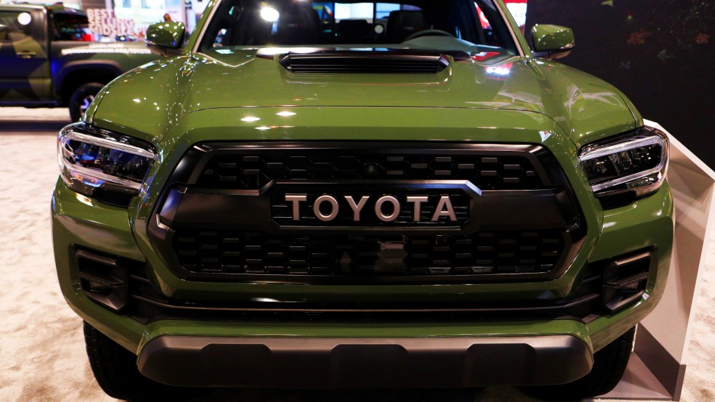 020 Toyota Tacoma is on display at the 112th Annual Chicago Auto Show at McCormick Place.