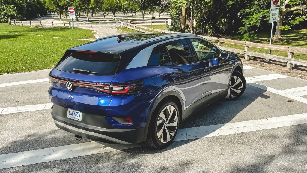 An image of a 2021 Volkswagen ID.4 parked outdoors.