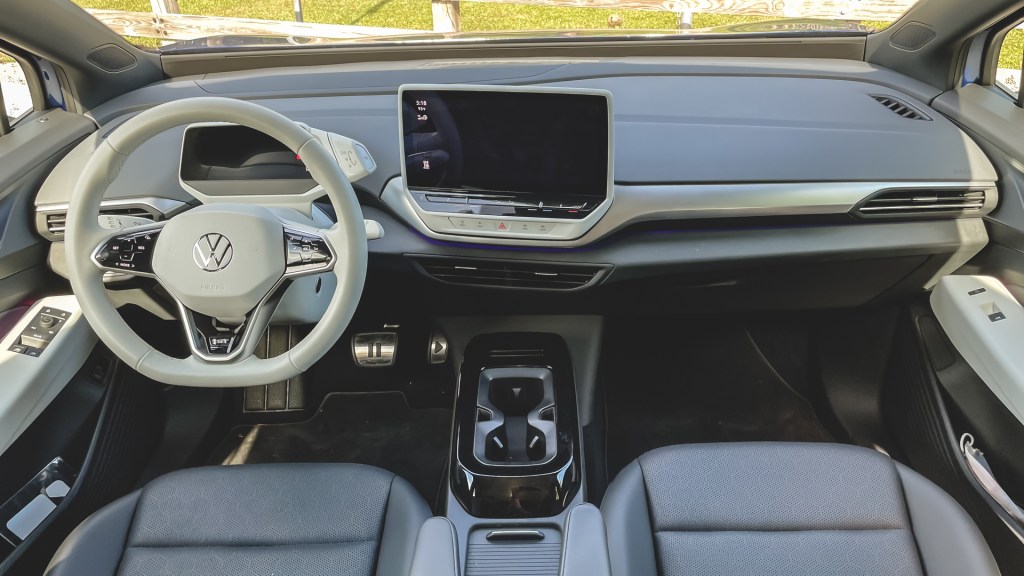 An image of a 2021 Volkswagen ID.4 parked outdoors.