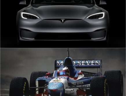 Watch A Tesla Model S Drag Race A 24-Year-Old Formula 1 Car