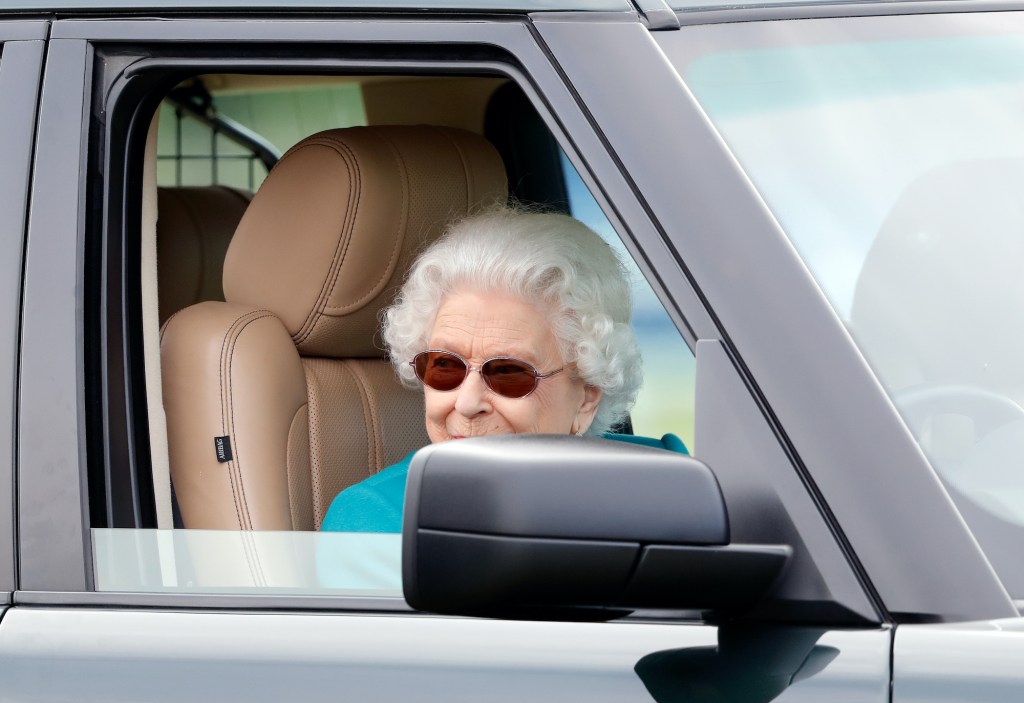  Queen Elizabeth II was seen driving her Range Rover.