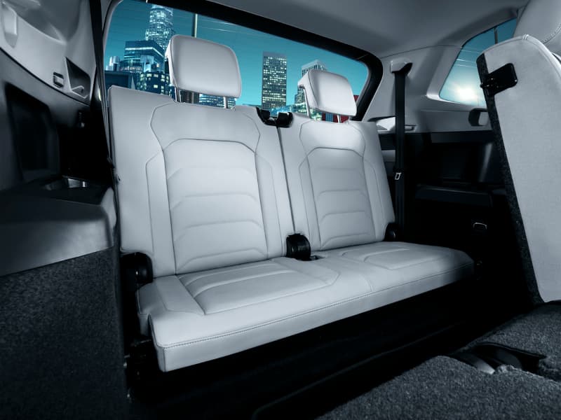 The third-row seating in a Volkswagen Tiguan