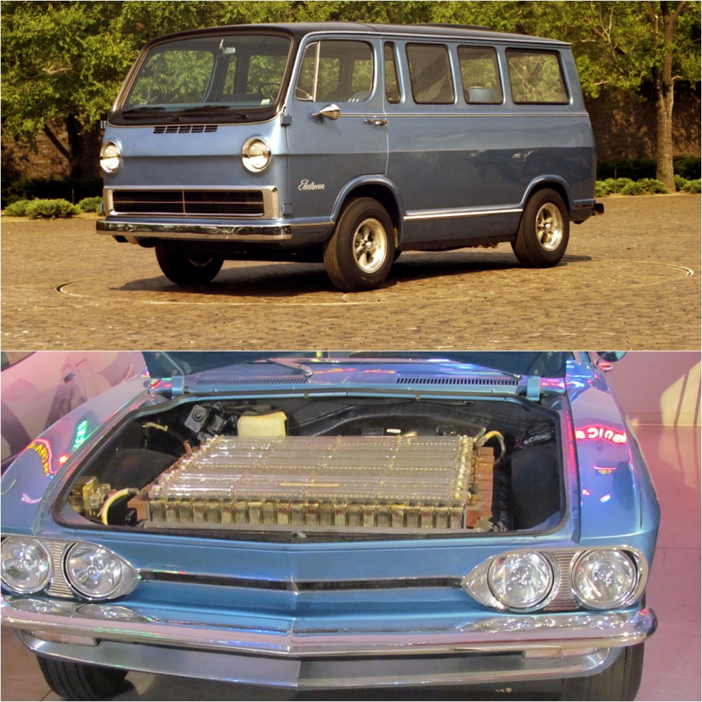 1966 Electrovan and 1964 Chevy Electrovair