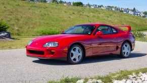 A red 1995 Toyota Supra Turbo