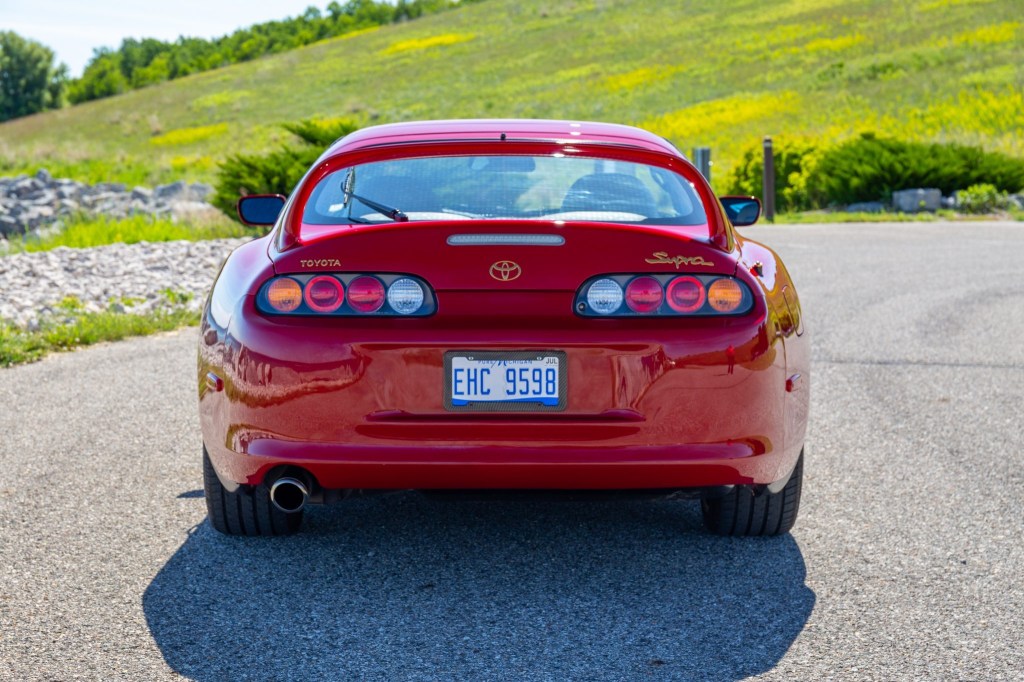 The basket-handle rear wing of the MKIV Supra